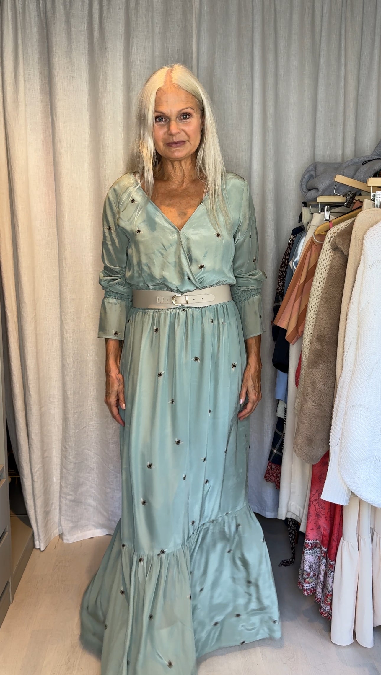 Holzweiler Bumble Bee long dress