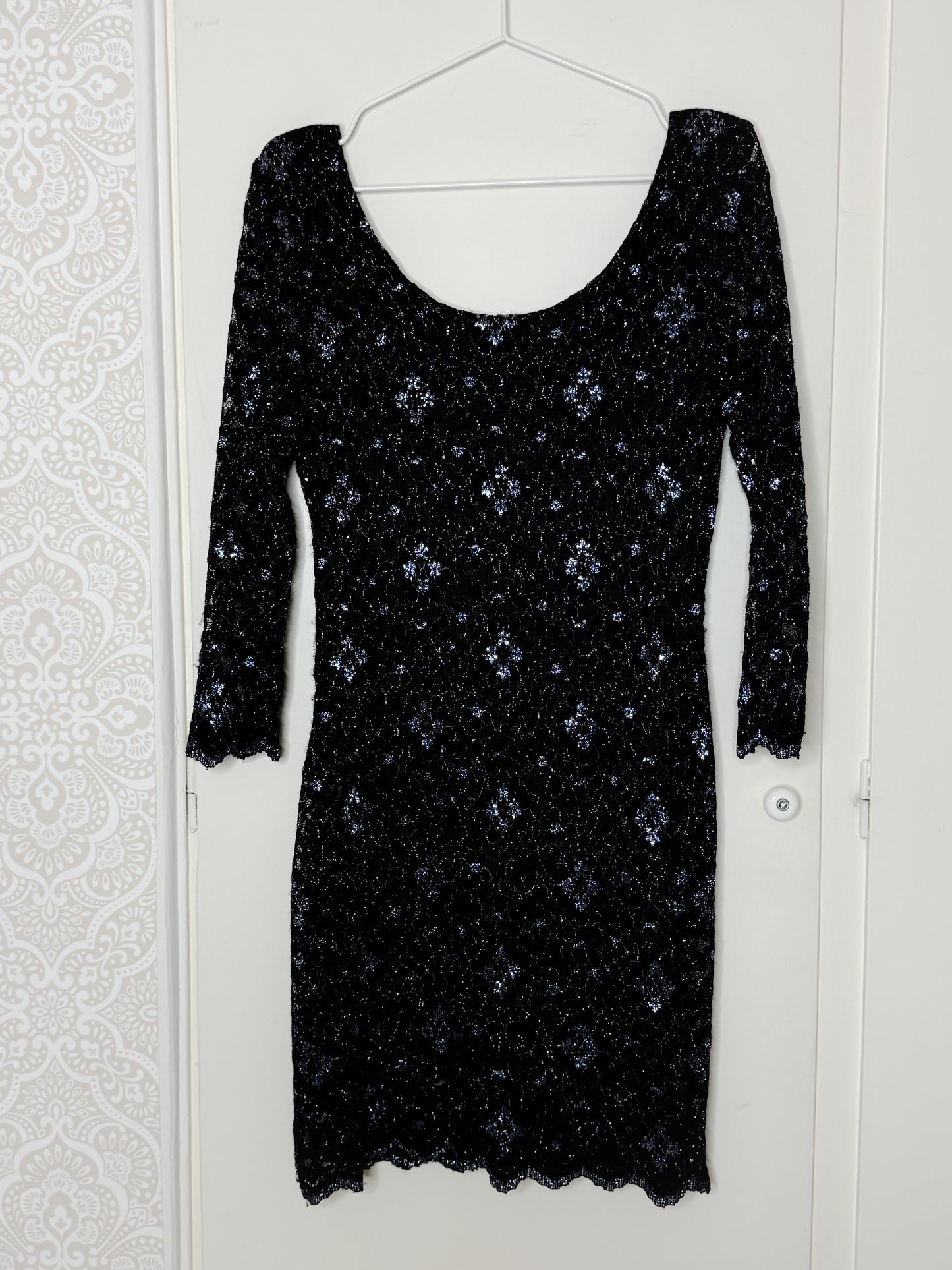 Soft navy blue sparkly dress from Valerie