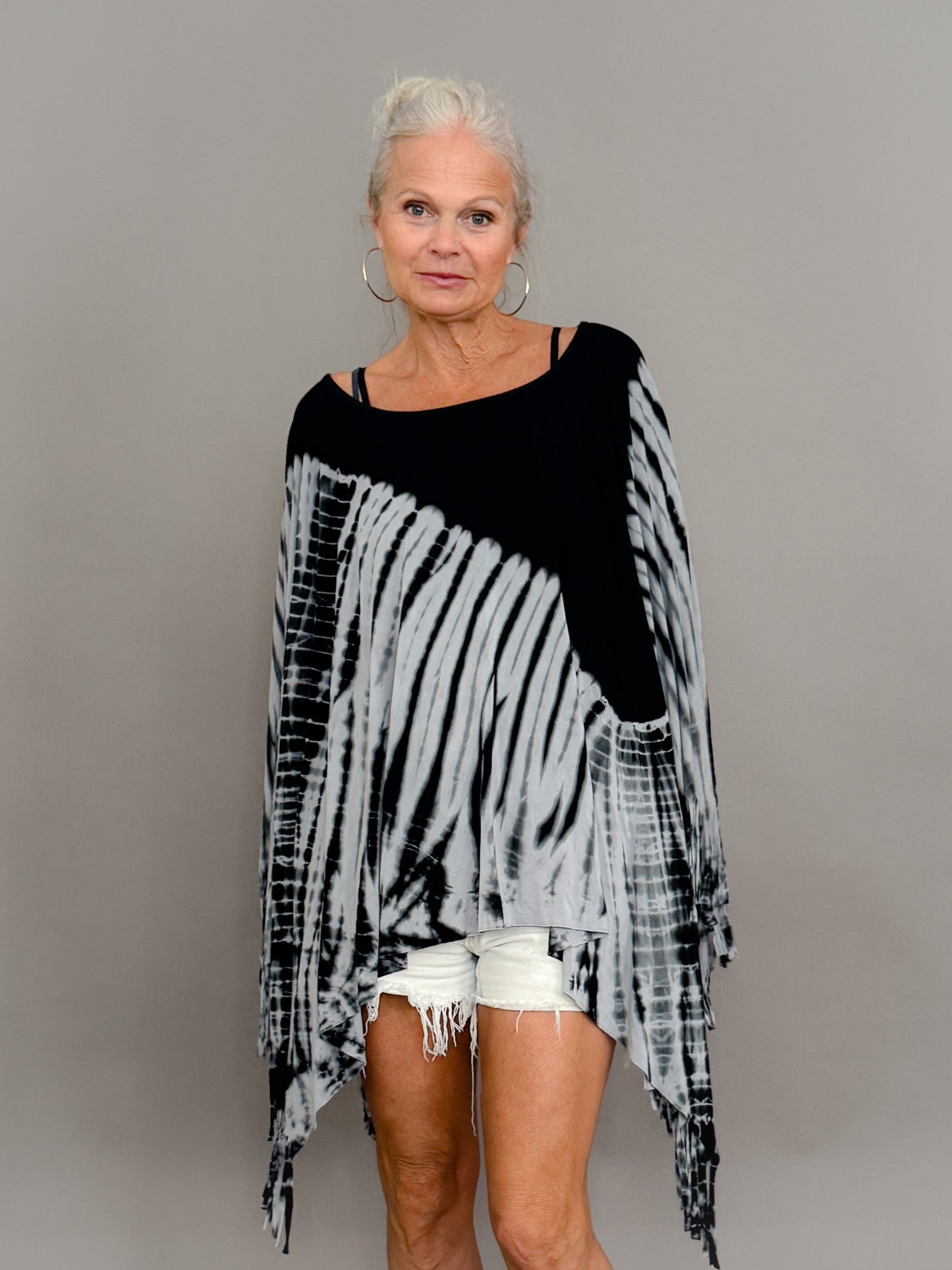 Tie dye poncho