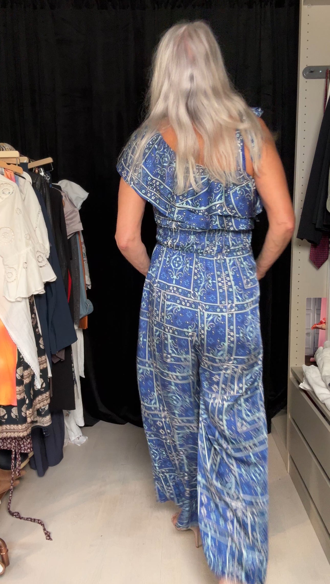 Blue odd Molly jumpsuit