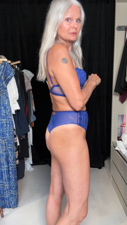 Aubade blue underwear set