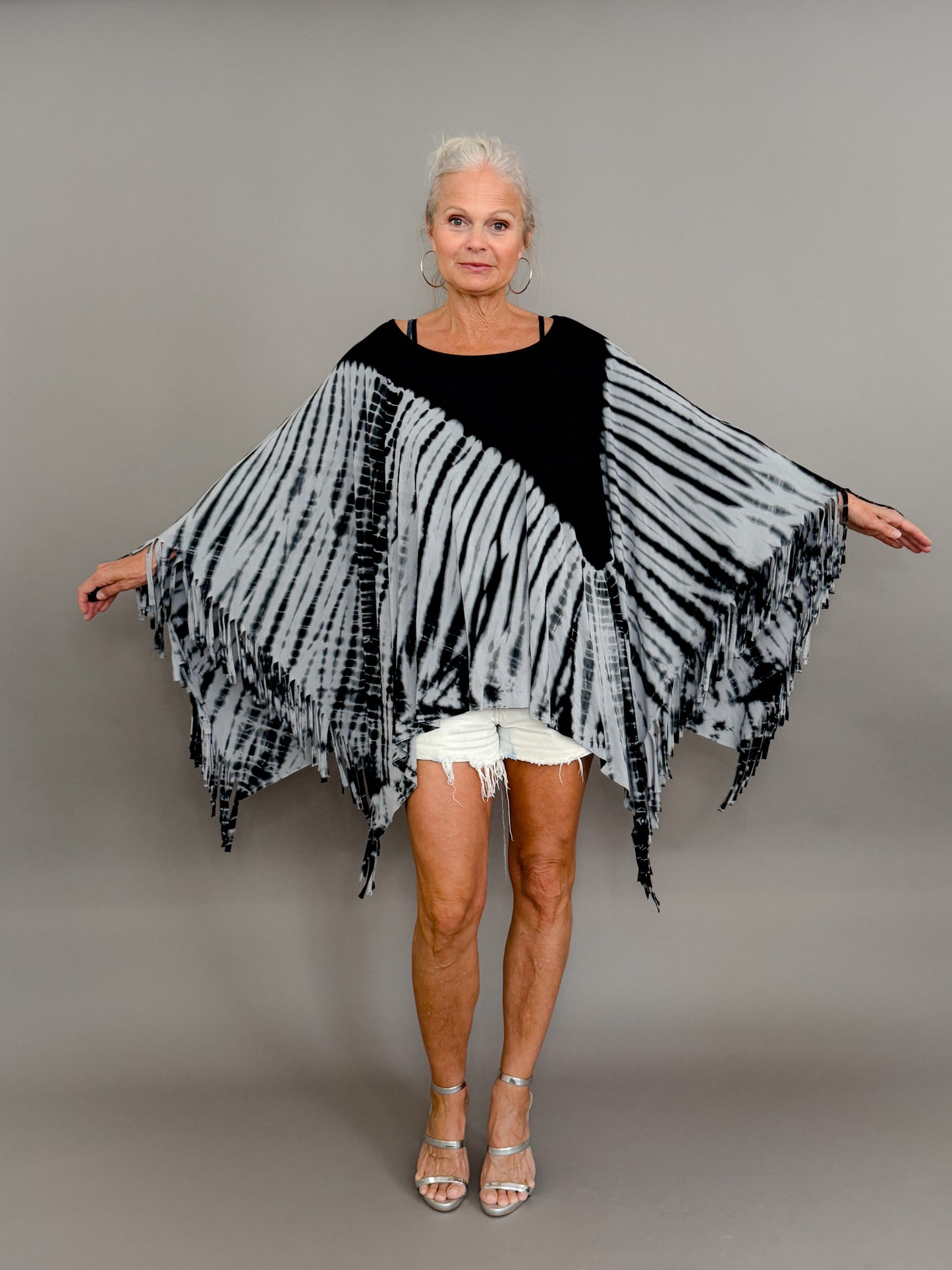 Tie dye poncho