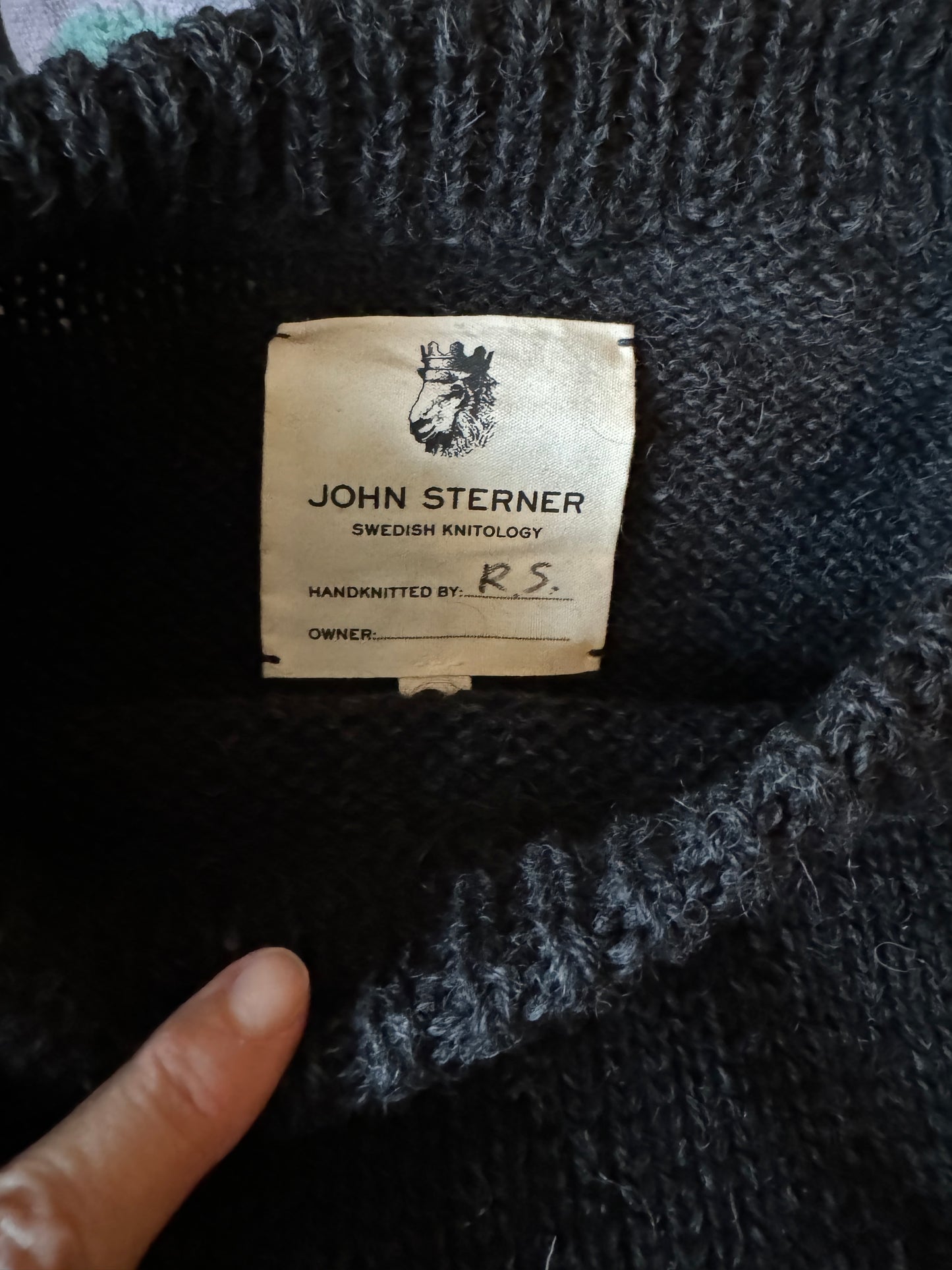 M.FACKR Handknitted wool sweater Unique