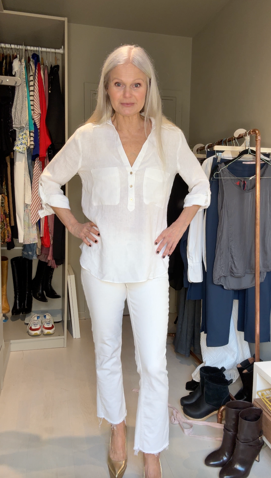 The perfect fit white denims