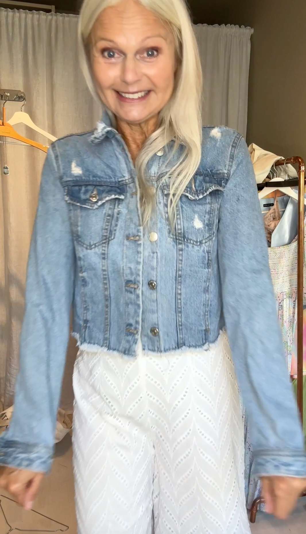 Stradivarius Cropped Denim jacket