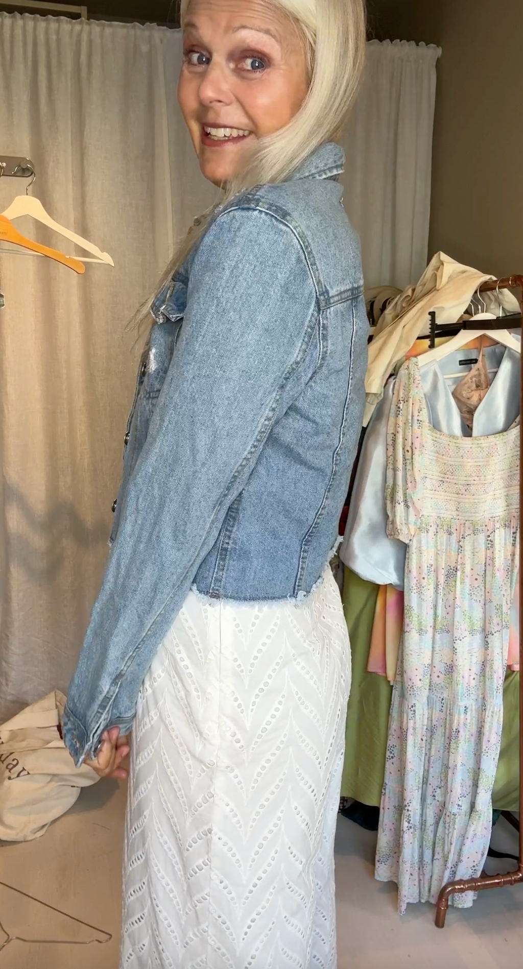 Stradivarius Cropped Denim jacket