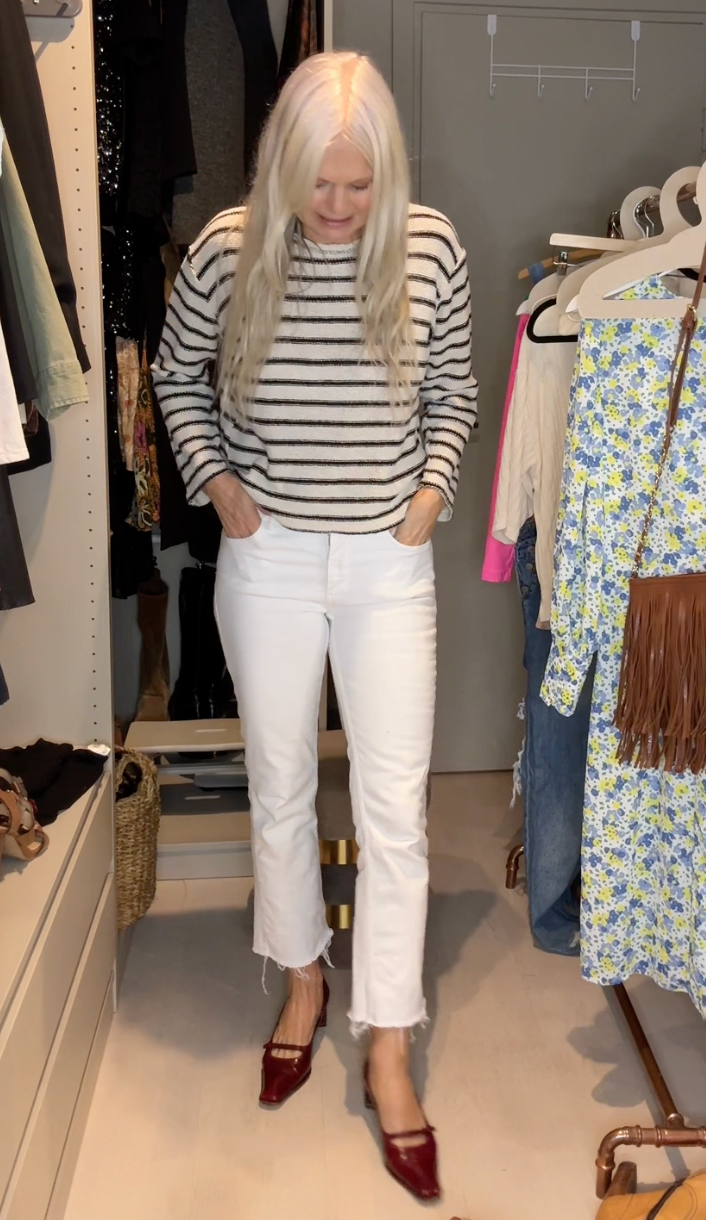 The perfect fit white denims