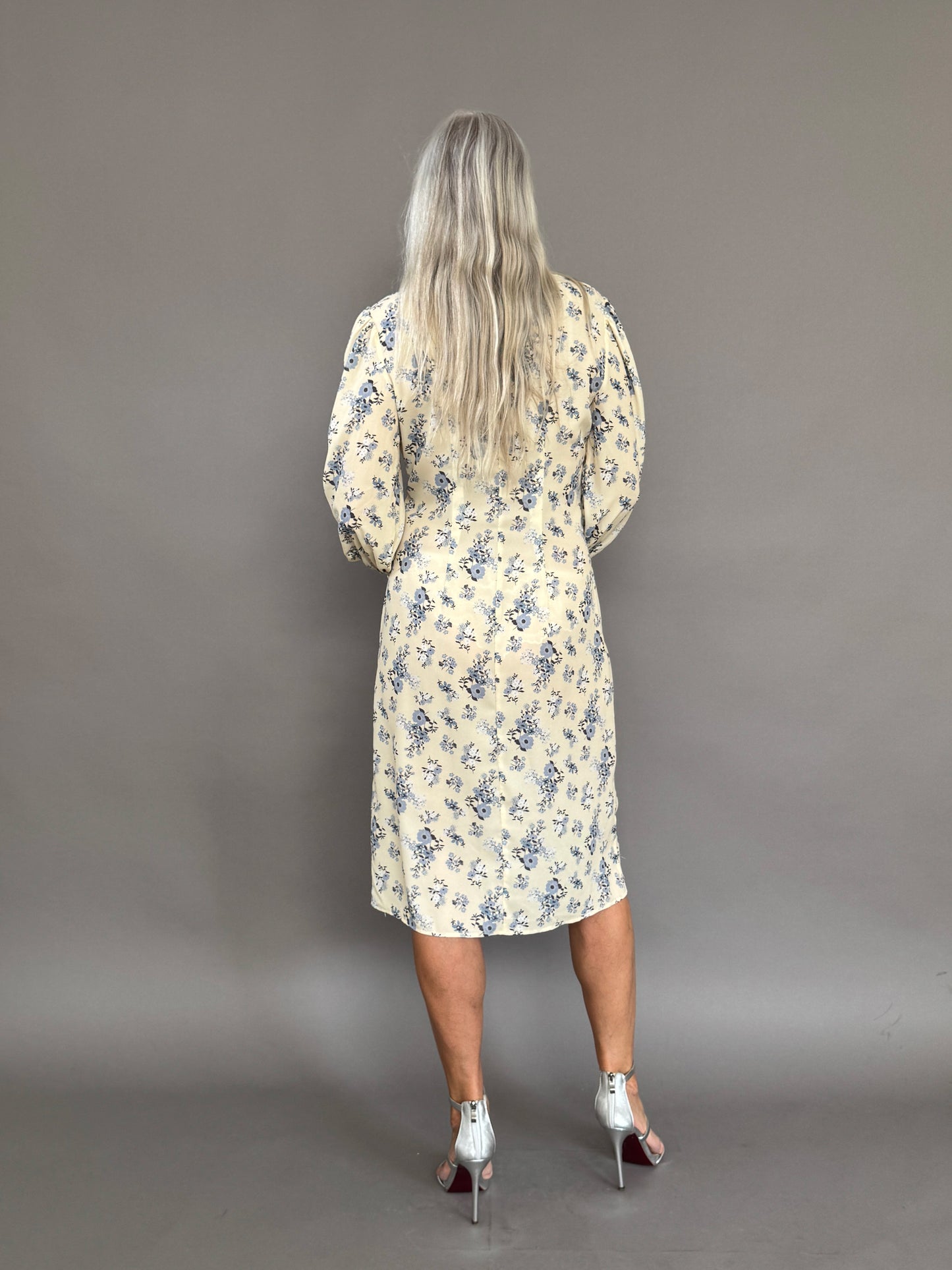 Boho dress with floral pattern