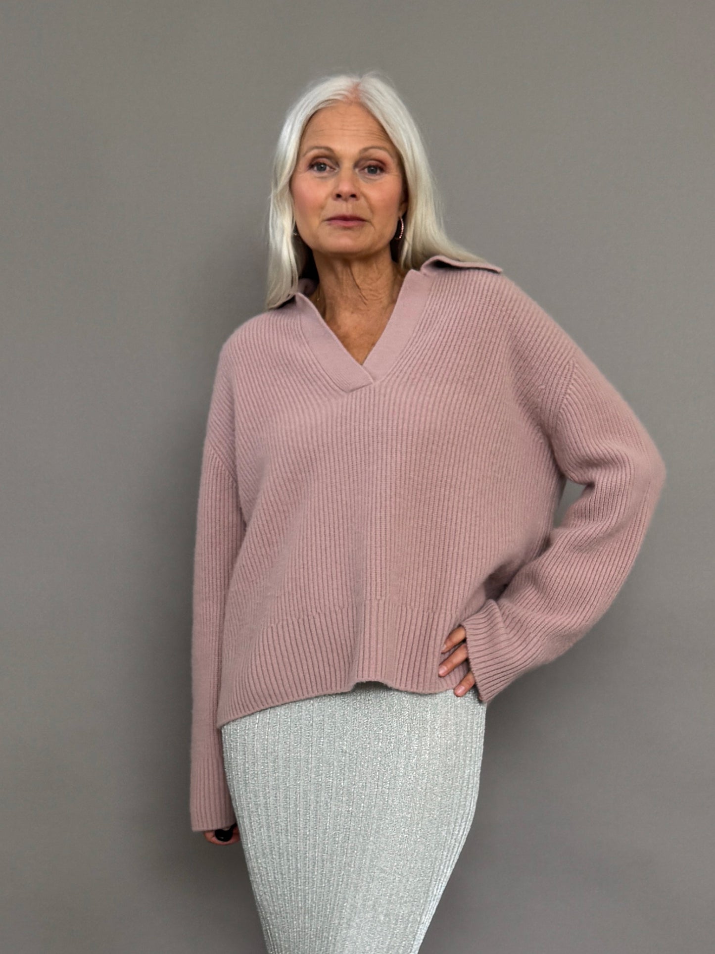 Soft dusty pink sweater
