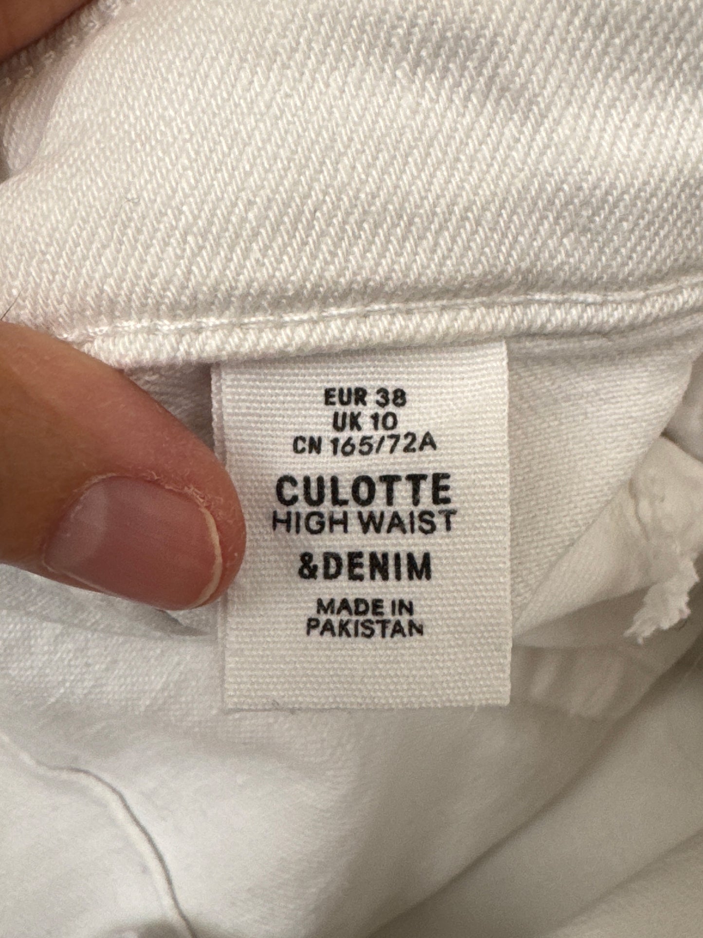 White denim Culottes