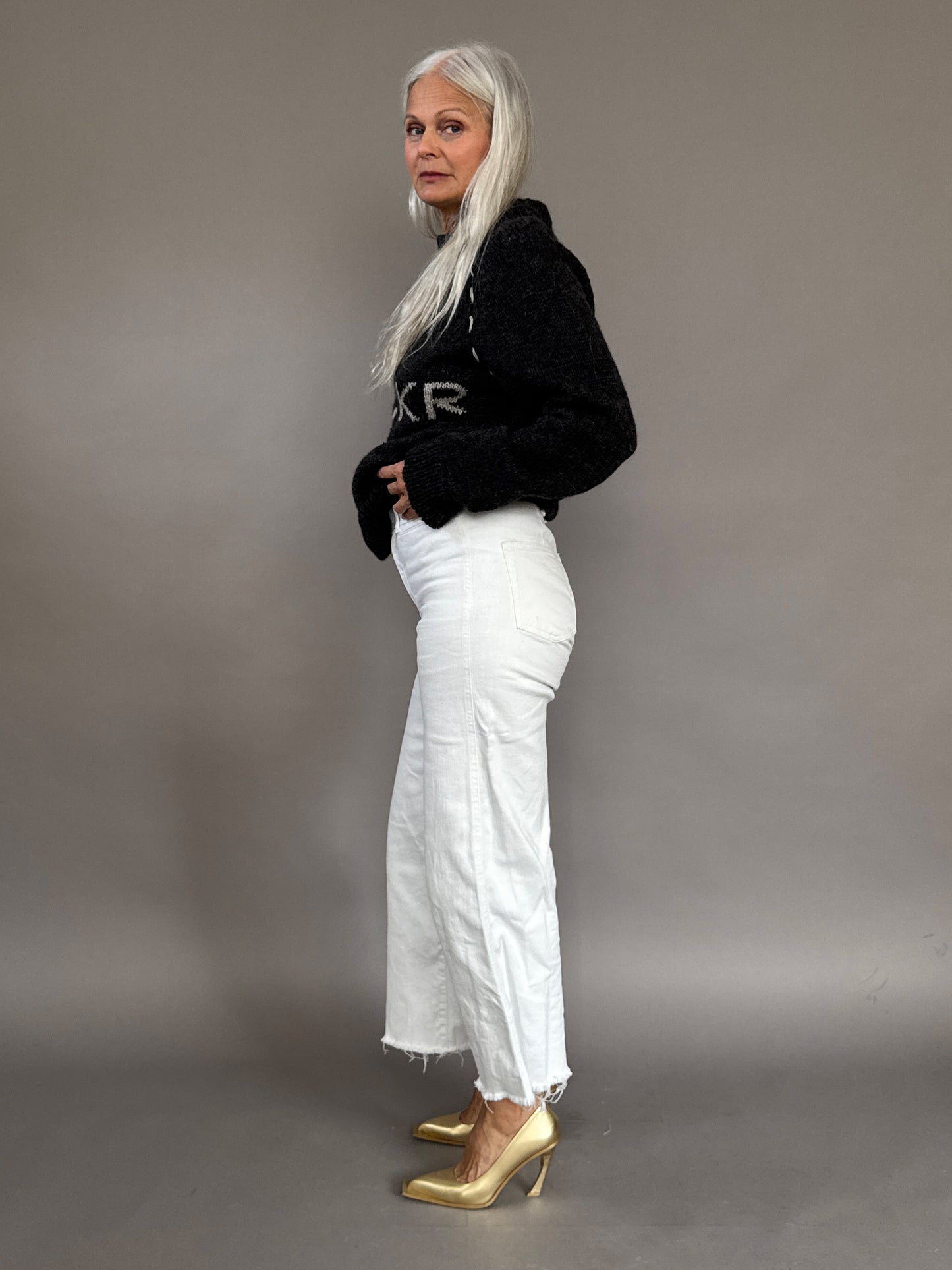 White denim Culottes