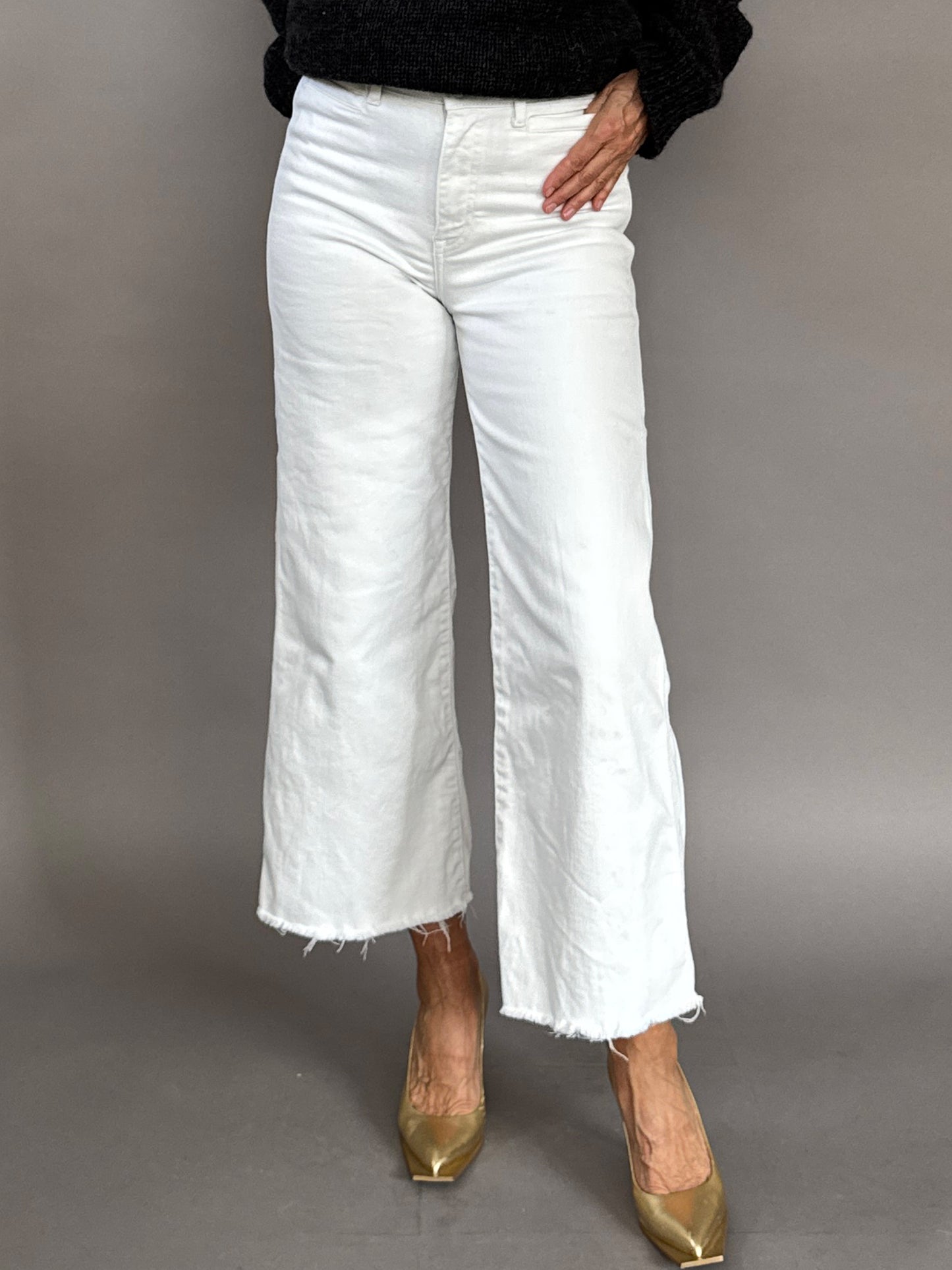 White denim Culottes