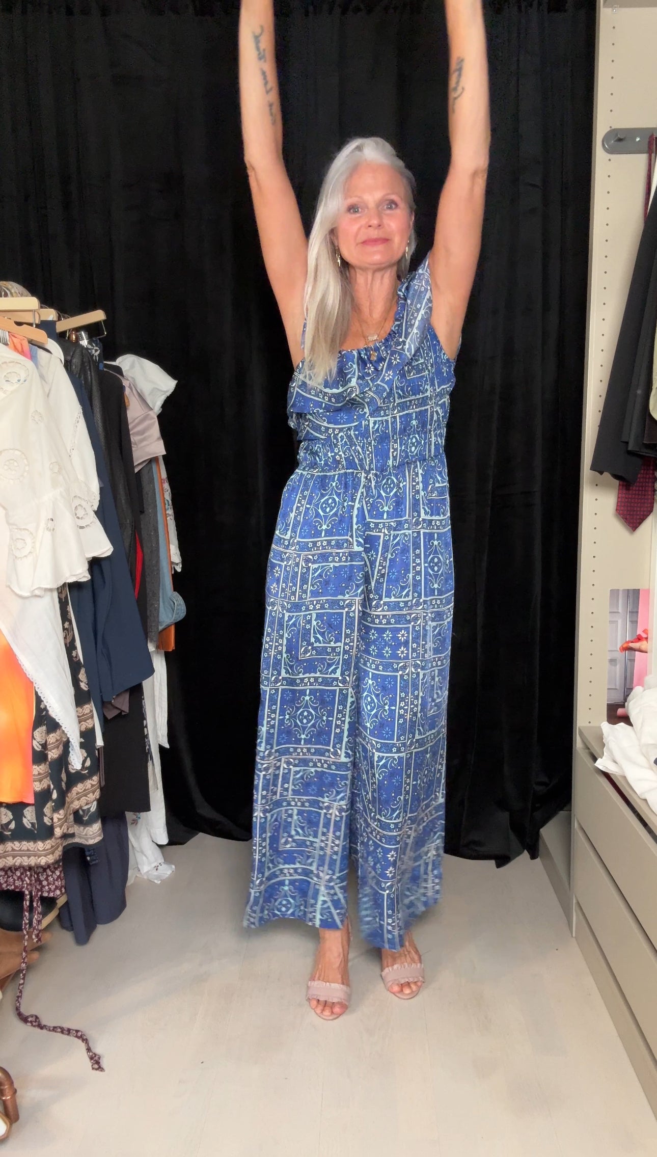 Blue odd Molly jumpsuit