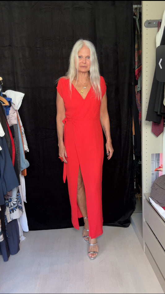 Red NAKD wrap dress