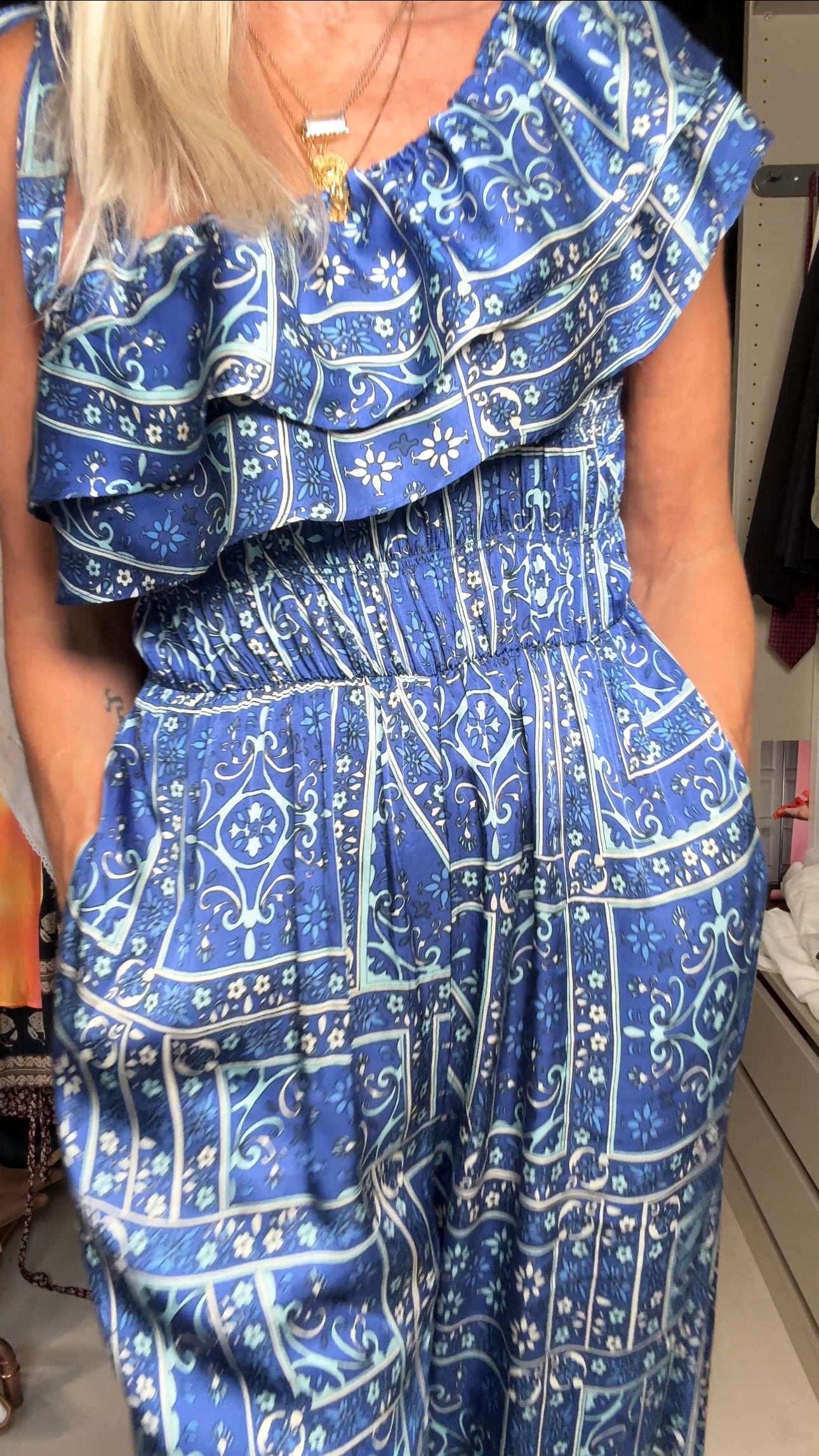 Blue odd Molly jumpsuit