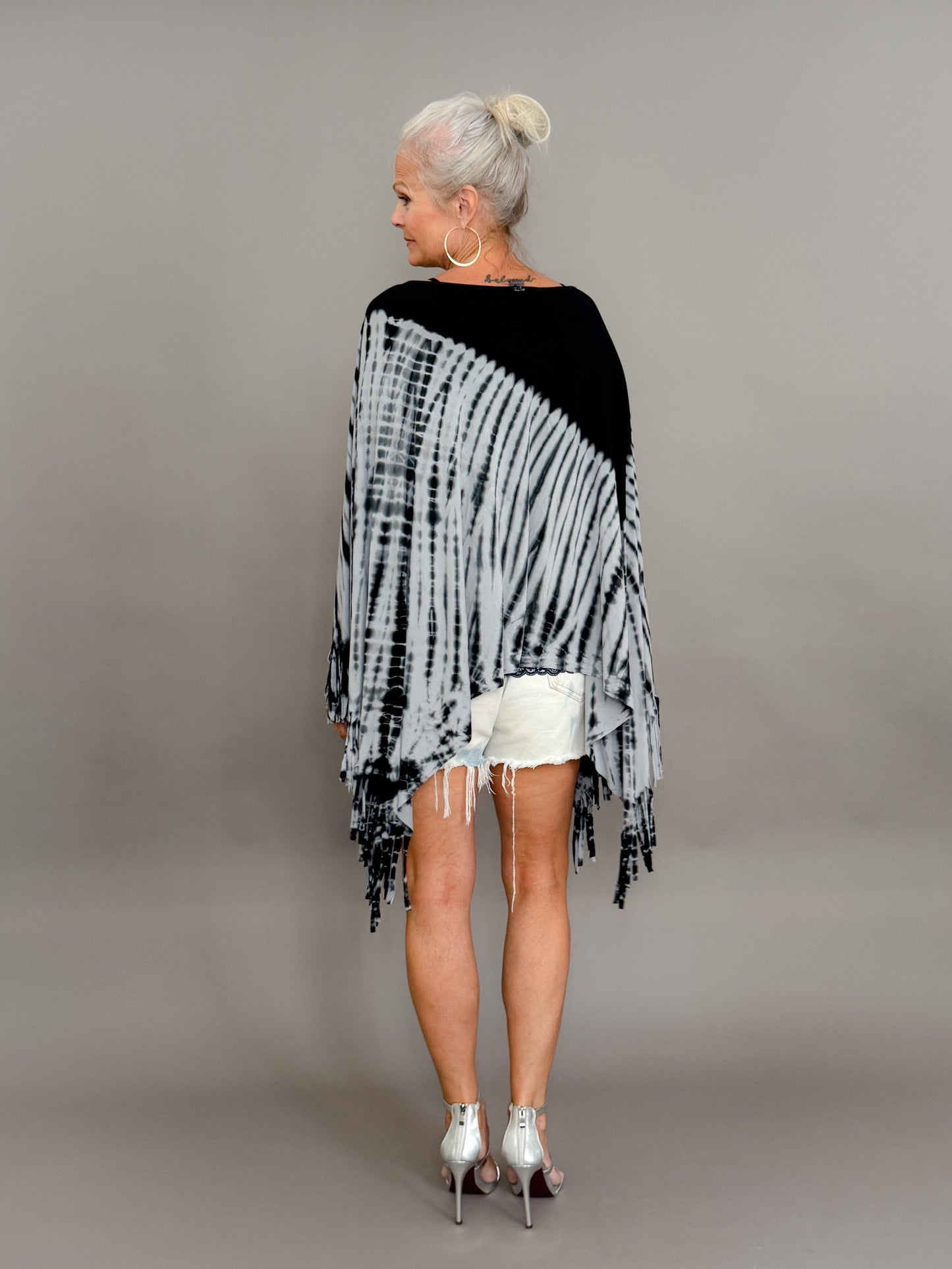 Tie dye poncho