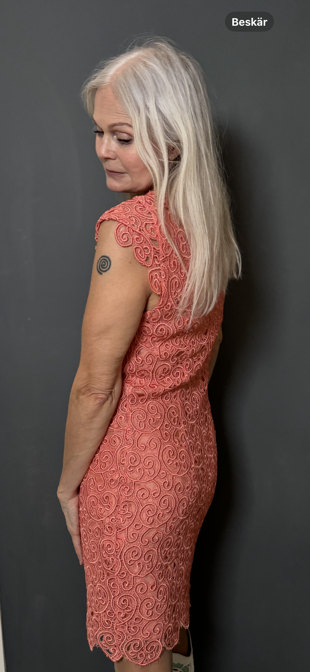 Valerie Coral cocktail dress