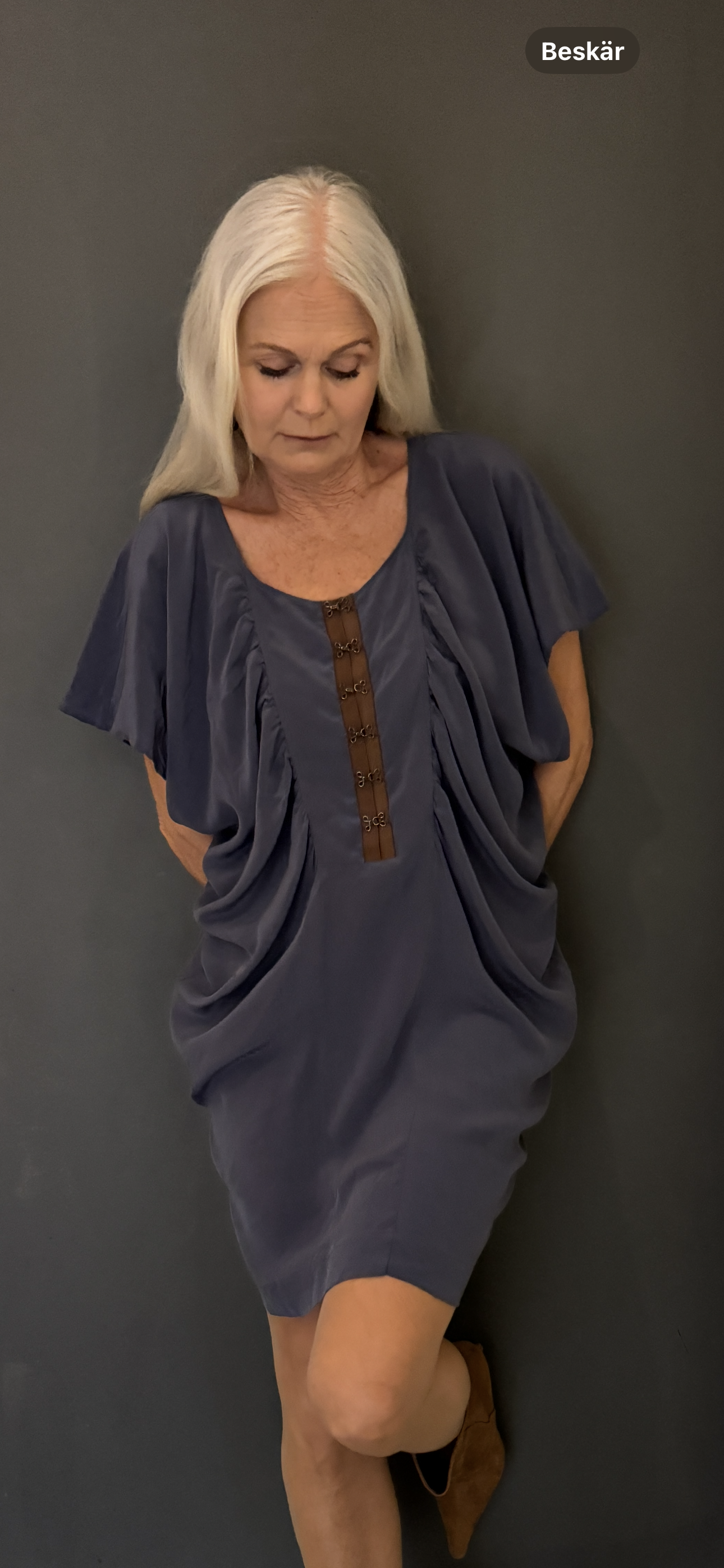 Stella Nova blue Silk dress