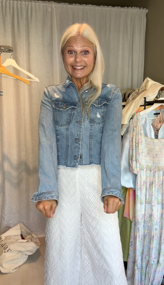 Stradivarius Cropped Denim jacket
