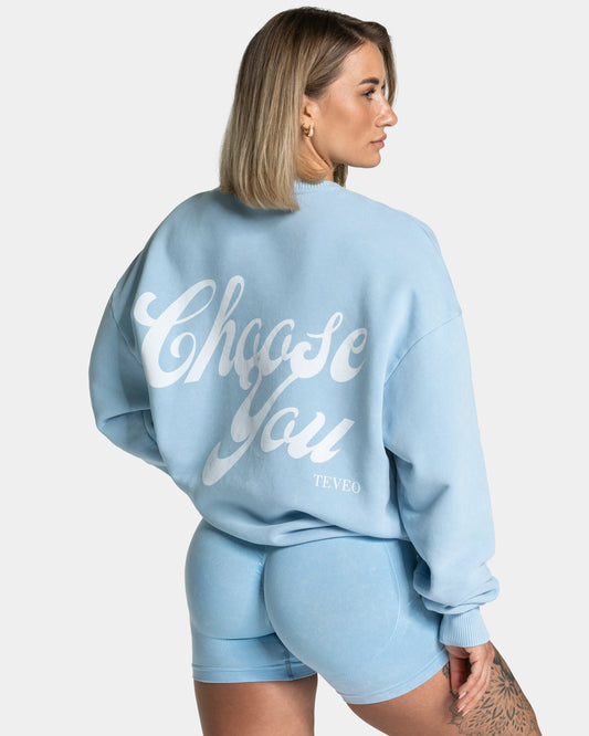 Baby blue fitness set from Teveo