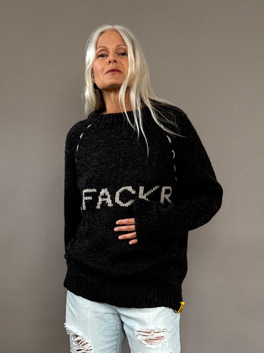 M.FACKR Handknitted wool sweater Unique