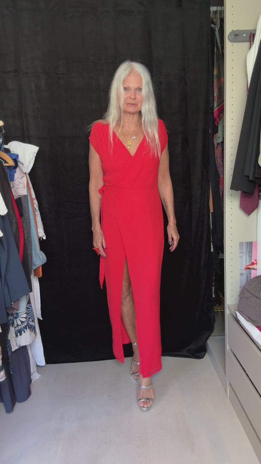 Red NAKD wrap dress
