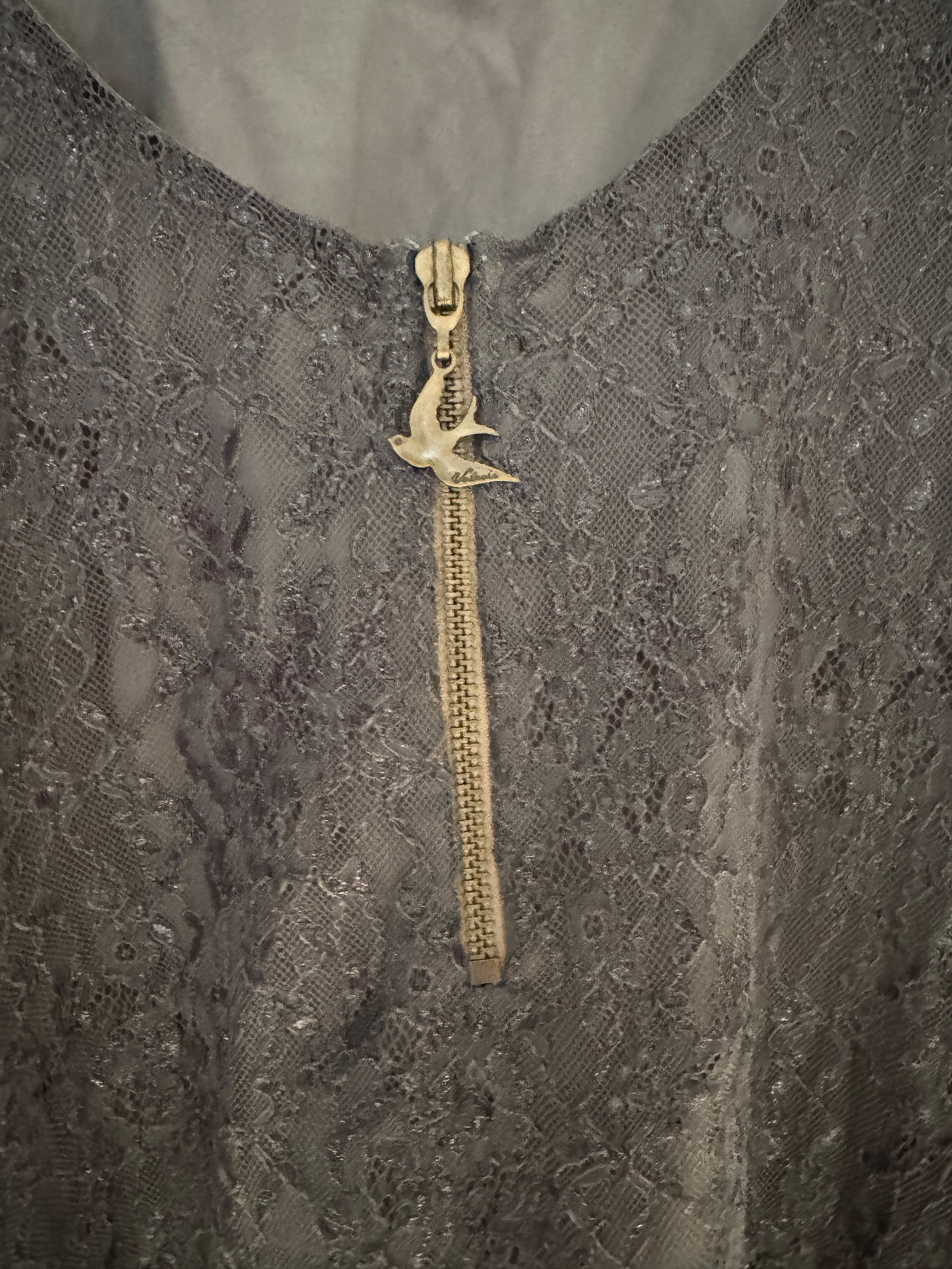 Grey longsleeved coctaildress from Valerie