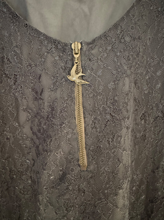 Grey longsleeved coctaildress from Valerie