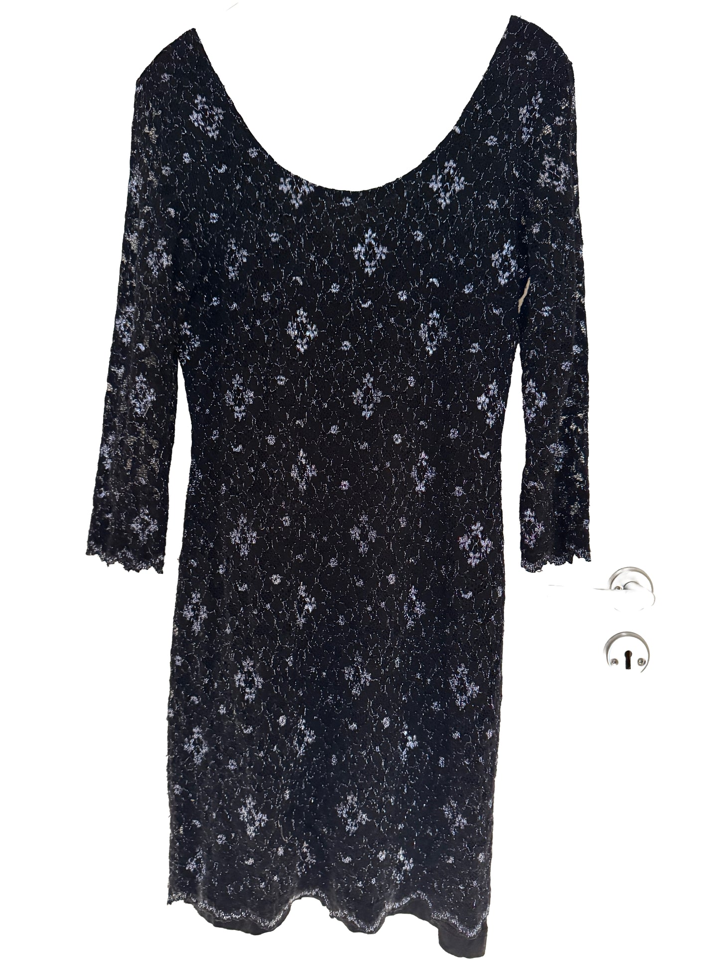 Blue/black and silver coctaildress from Valerie